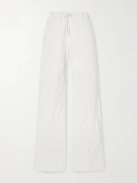 RÓHE Jam Striped Crepon Wide-leg Pants