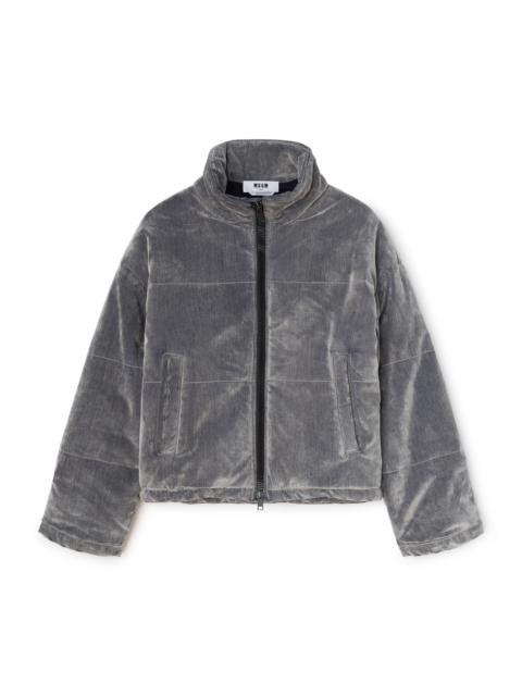 MSGM Jacket with "Flock Denim" workmanship