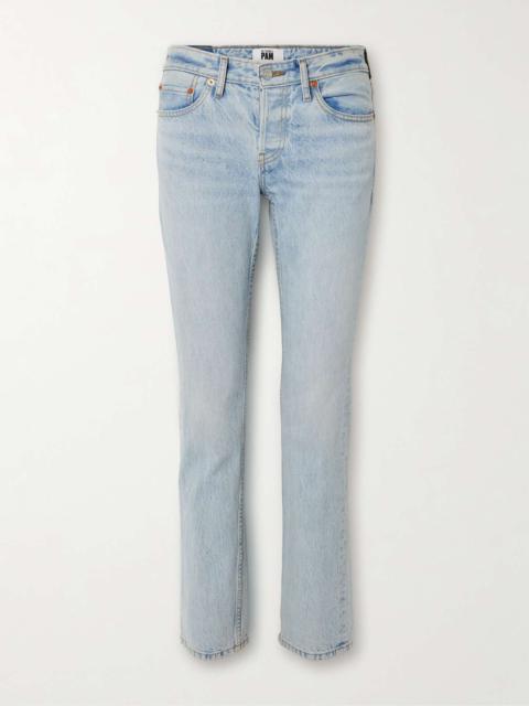 RE/DONE + NET SUSTAIN + Pamela Anderson The Anderson high-rise slim-leg organic jeans