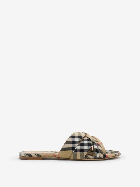 Burberry Check Cabana Slides