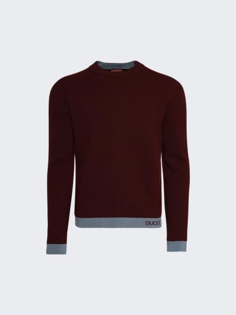 GUCCI Crewneck Sweater Rose Mole