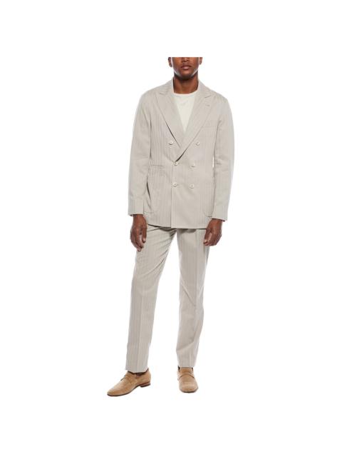 Brunello Cucinelli 2pc Silk-Blend Suit with Pleated Pant