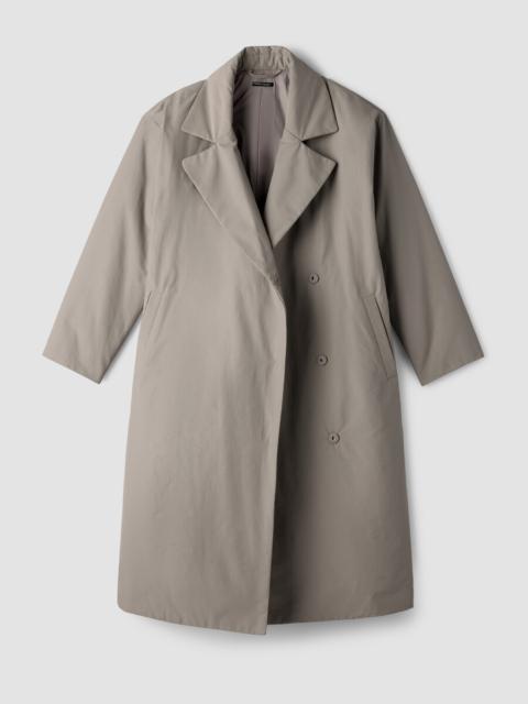 EILEEN FISHER Light Cotton Nylon Padded Trench Coat