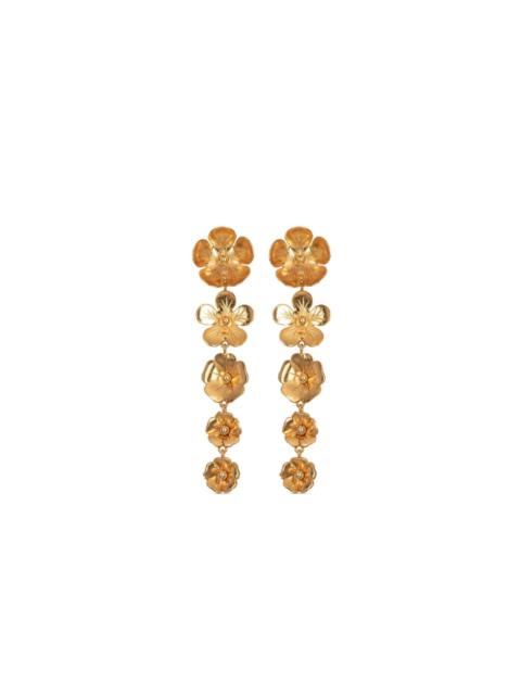 18kt gold plated Reign drop earrings