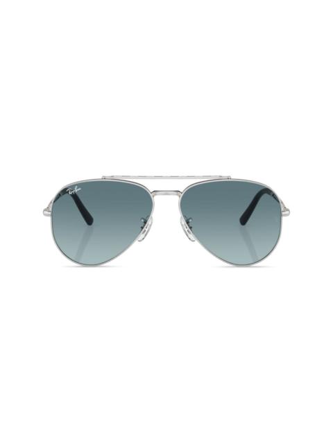 Aviator logo-print sunglasses