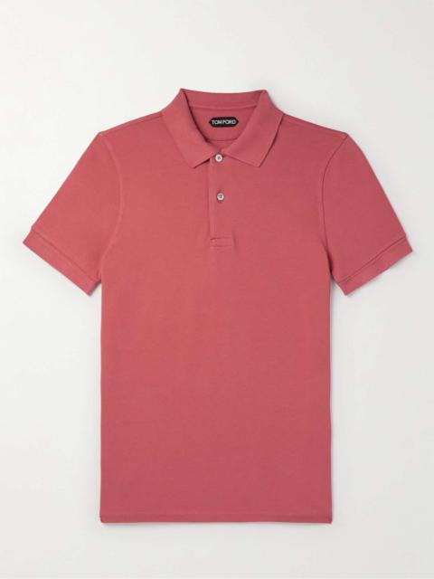 Garment-Dyed Cotton-Piqué Polo Shirt