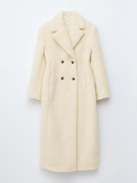 & Other Stories Wool Shearling Maxi Coat