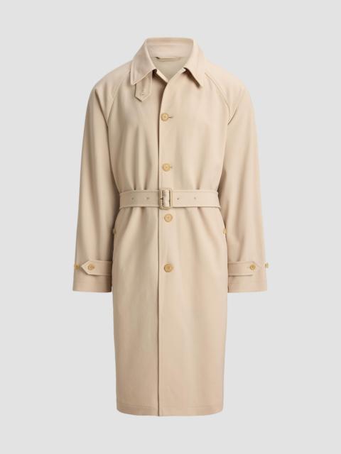 Ralph Lauren Men's Hand-Tailored Wool-Blend Balmacaan Coat - Champagne