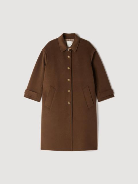 Sandro DOUBLE-FACED WOOL COAT