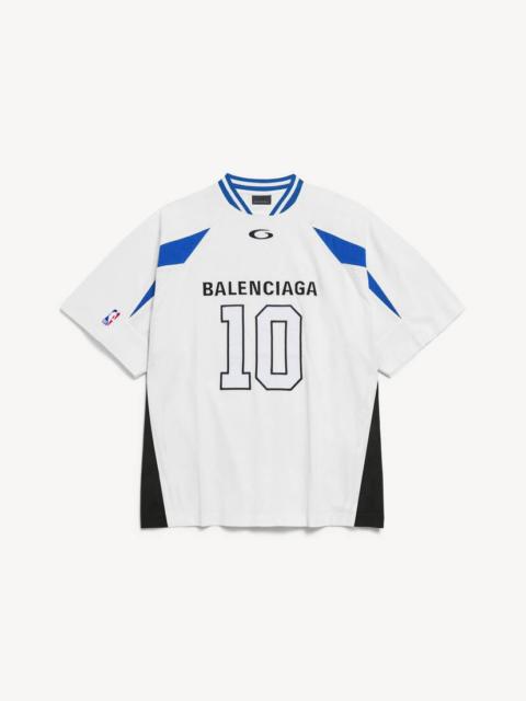BALENCIAGA Men's Balenciaga | Nba Collaboration Oversized T-shirt in White/multicolor