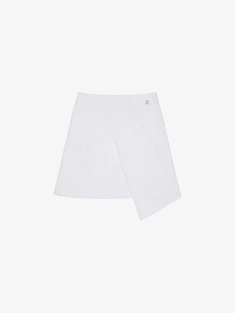 Givenchy WRAP SKIRT IN DENIM WITH 4G DETAIL