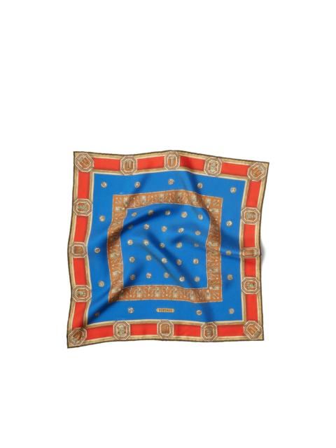 VERSACE printed silk twill scarf 45 cm