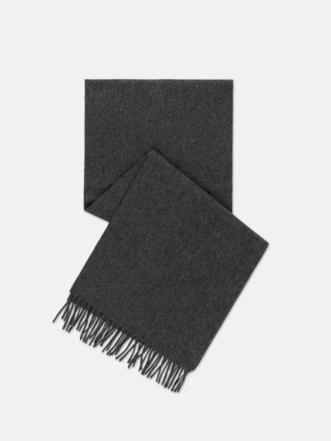 J. PRESS MADE-IN-ENGLAND SOLID CHARCOAL CASHMERE MUFFLER