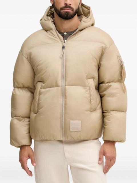 ALPHA INDUSTRIES Cloud puffer hooded zipped jacket