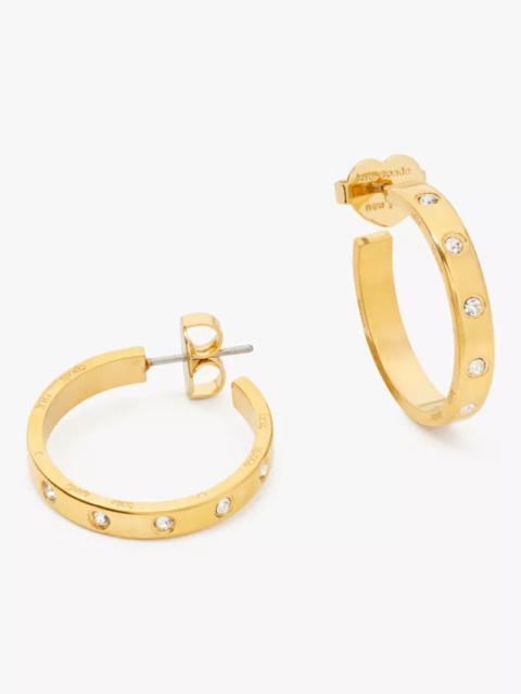 kate spade Set In Stone Hoops