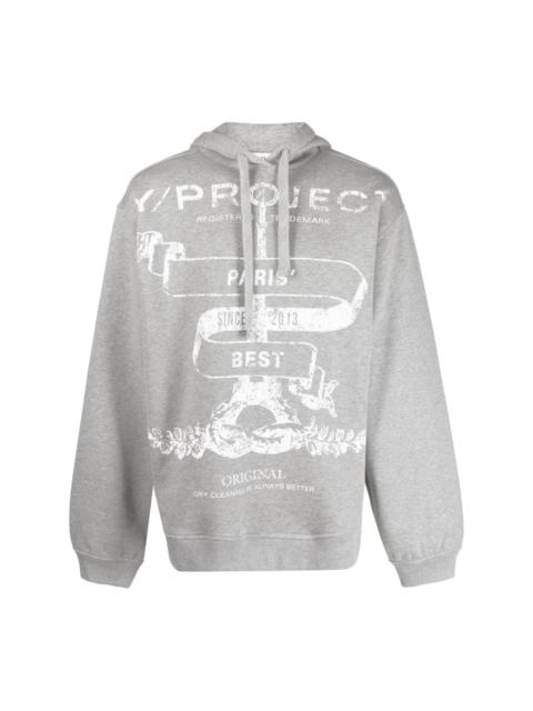 Y/Project graphic-print organic cotton hoodie