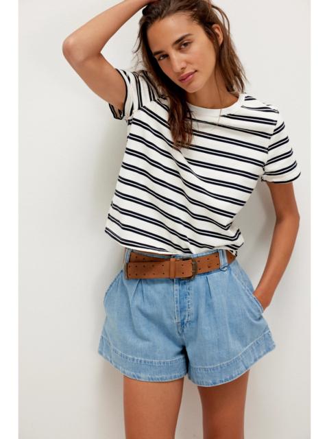 FREE PEOPLE We The Free Marina Denim Trouser Shorts