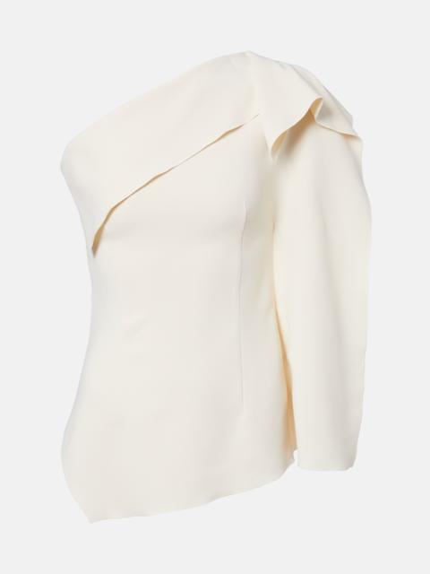 FFORME Lavinia draped one-shoulder top