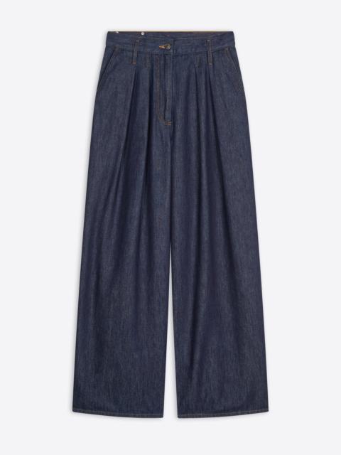 WIDE PLEATED JEANS