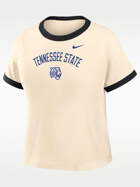 Nike Nike College (Tennessee State University) Women's Cropped Ringer T-Shirt