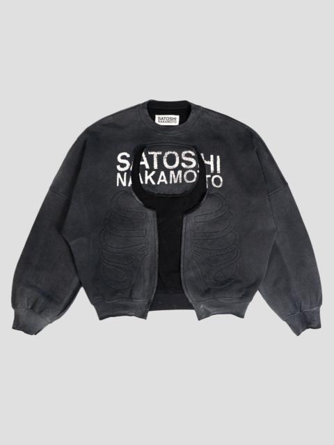 SATOSHI NAKAMOTO BONE CREW NECK