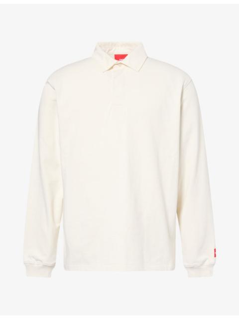 The North Face Red Box Rugby Long-Sleeve Cotton-Stretch Shirt