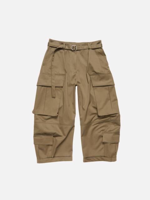 Acne Studios Twill cargo trousers - Khaki green