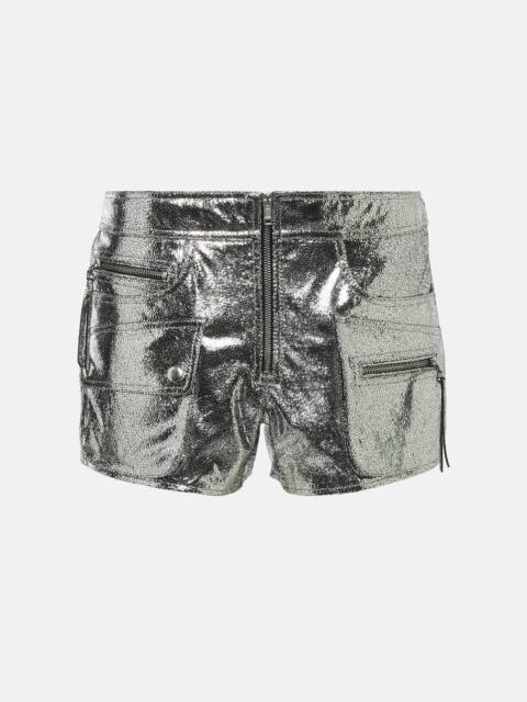 Isabel Marant Coria low-rise leather shorts