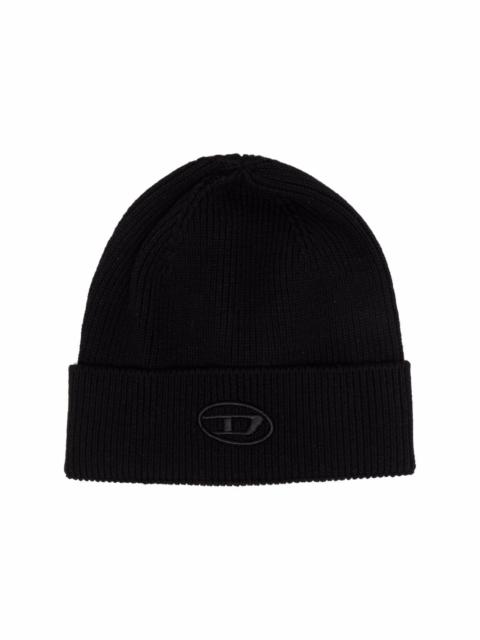 Diesel ribbed knitted beanie