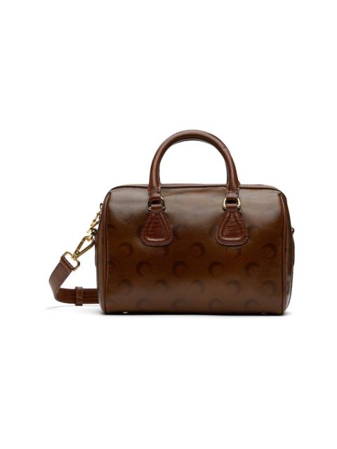 Marine Serre Brown Moon Airbrushed Leather Strike Bag