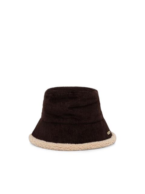 Barbour Overton corduroy fleece-trim bucket hat