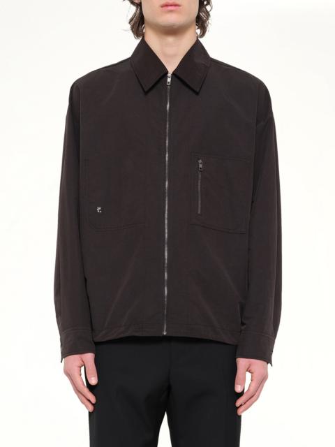 Wooyoungmi Cotton Nylon Zip Shirt in Black