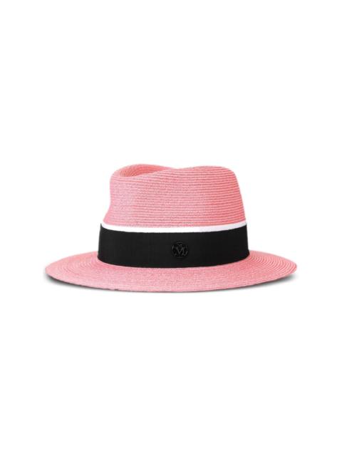 ハット MAISON MICHEL CHARLES BICOLOR HAT Maison Michel Charles bicolor wide-brimmed woven hat | The