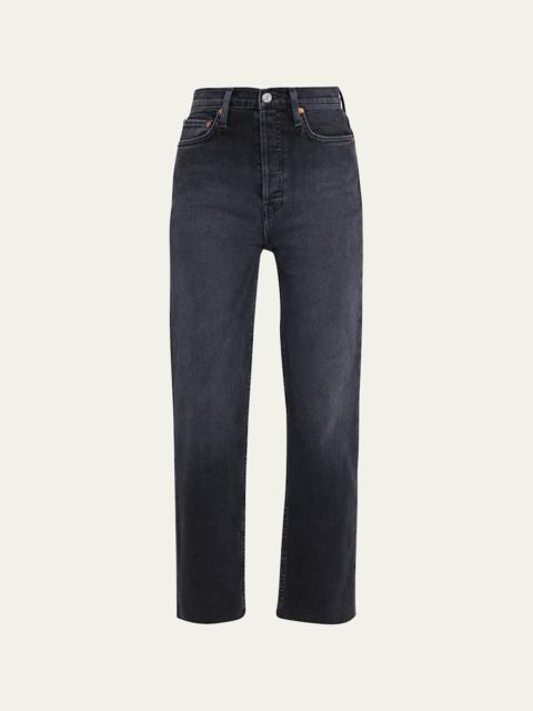 RE/DONE 70s Stovepipe Distressed Jeans