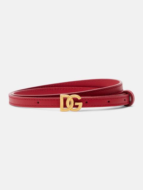 Dolce & Gabbana DG leather belt