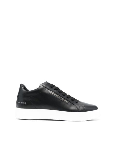 PHILIPP PLEIN low-top leather sneakers