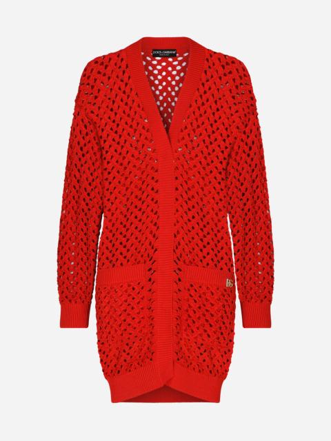 Dolce & Gabbana Long crochet cardigan