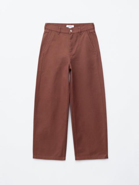 & Other Stories Relaxed Wide-Leg Cotton Trousers
