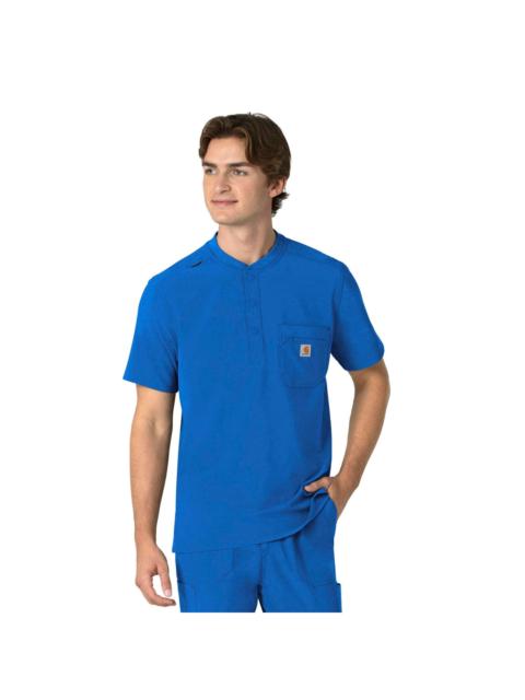 Carhartt Force Cross-Flex Men's Henley Scrub Top