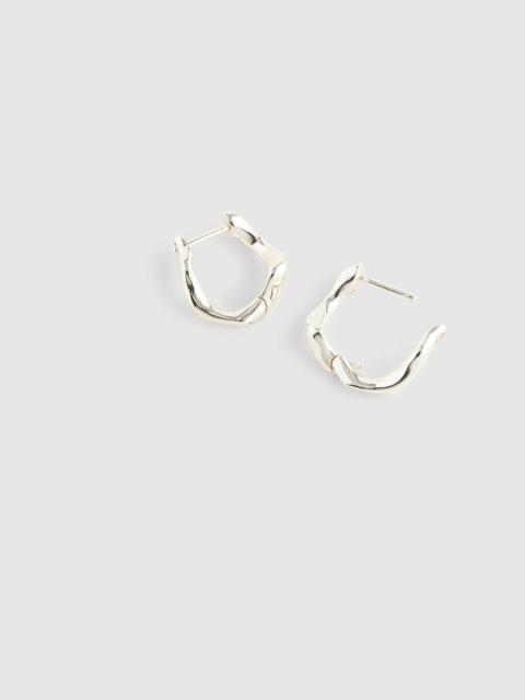 Madewell Sculptural Twisted Huggie Hoop Earrings