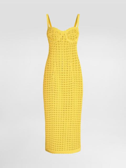 Dolce & Gabbana Crochet bustier dress