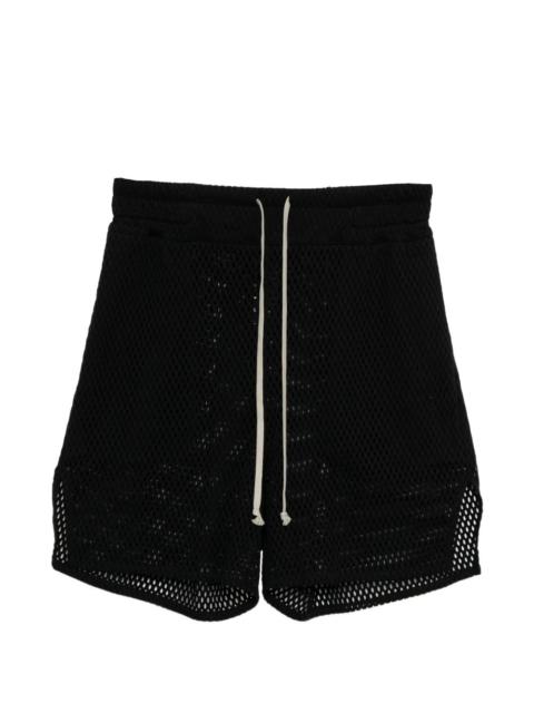 Rick Owens mesh-knit drawstring shorts