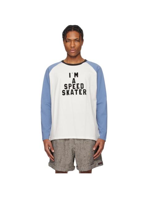 BODE White & Blue 'Skater' T-shirt