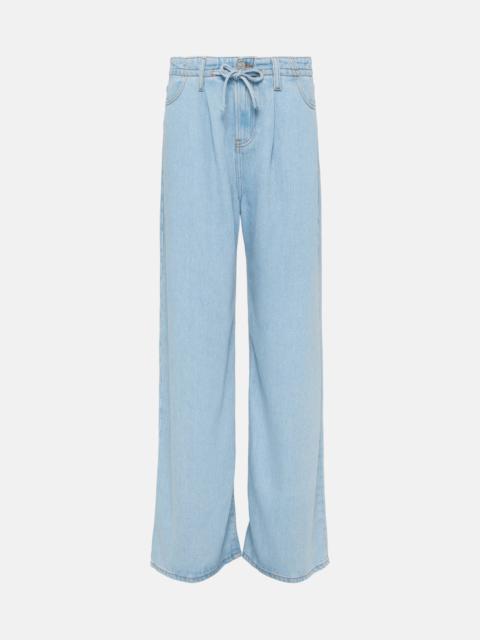 Super Drape Drawstring wide-leg jeans