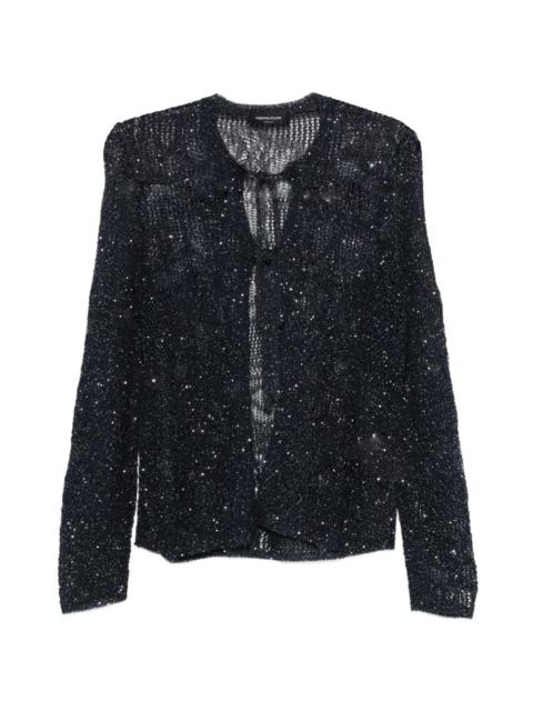 FABIANA FILIPPI sequin-embellishment cardigan