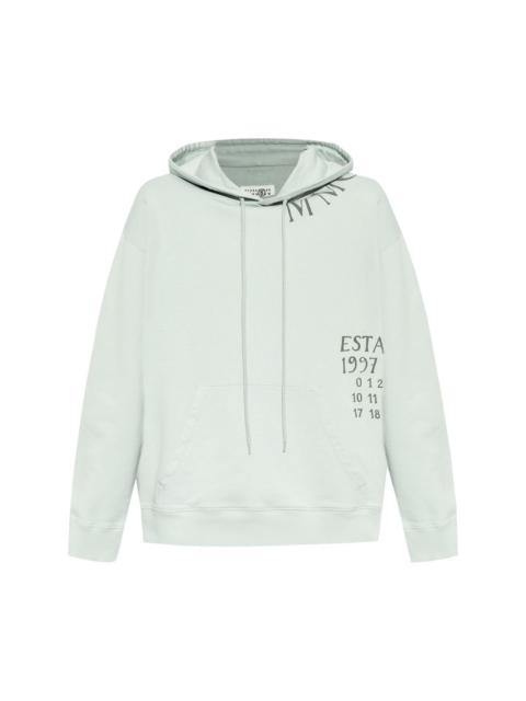 MM6 Maison Margiela numbers-print hoodie