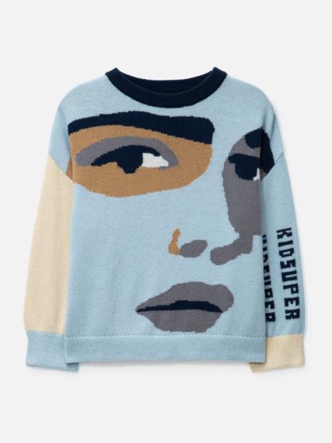 KidSuper FACE BOXY SWEATER