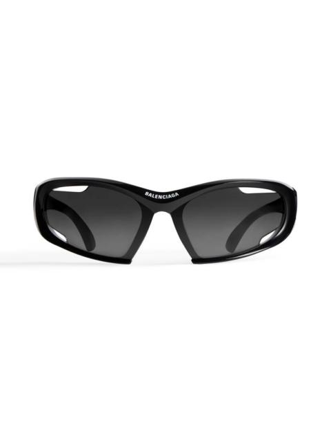 BALENCIAGA Dynamo Rectangle Sunglasses  in Black
