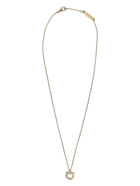 FERRAGAMO GANCINI TORCHON PENDANT NECKLACE