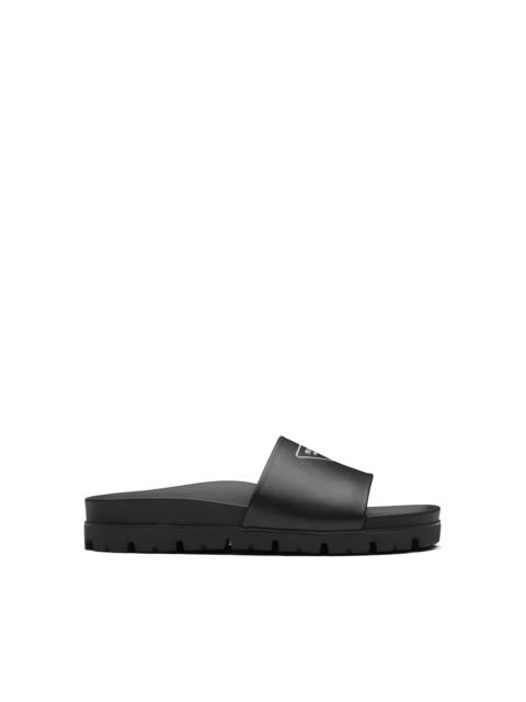Prada Leather slide sandals